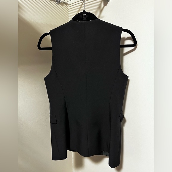 Zara blazer vest in black, double lined - Picture 5 of 5